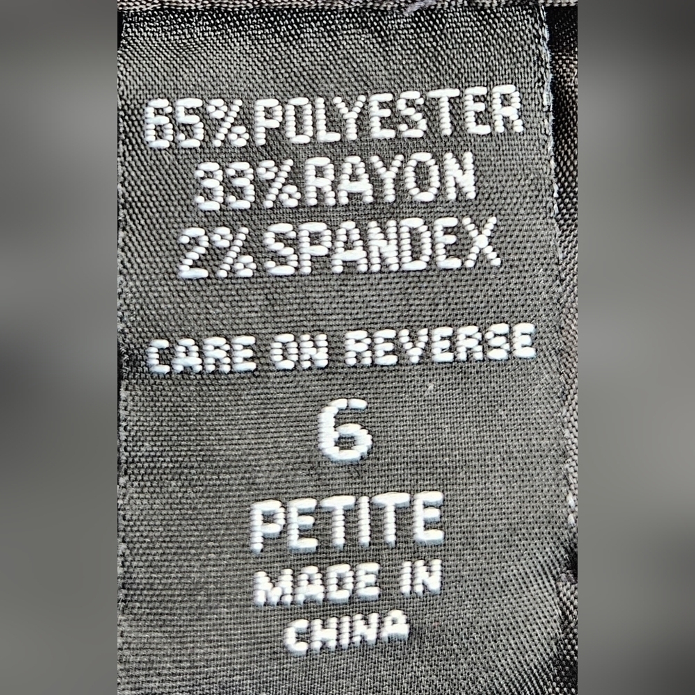 NEW YORK & CO FLARE LEG PANTS SZ 6 PETITE GRAY - Picture 7 of 8